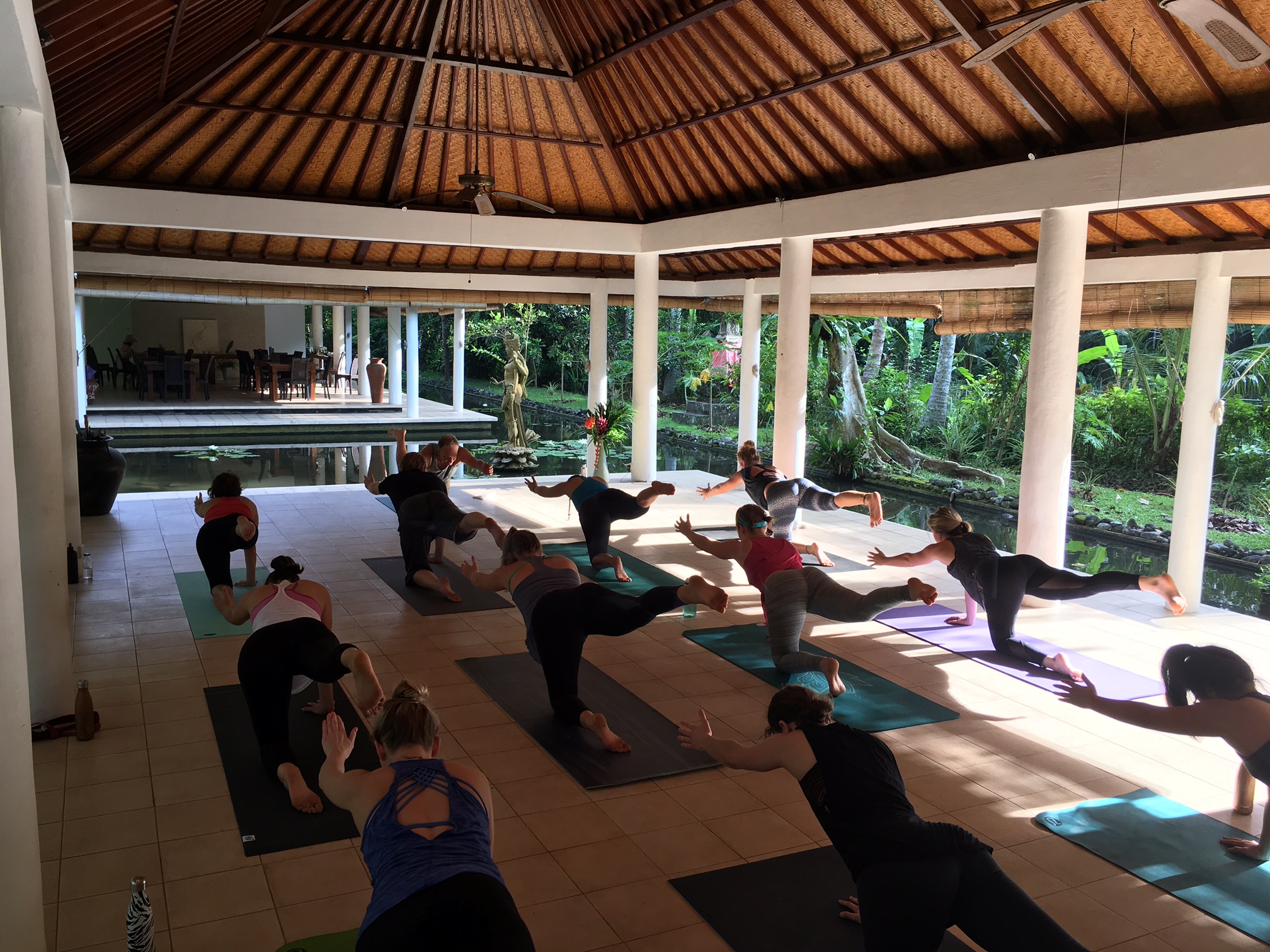 Teaching yoga Bali Nov 2016